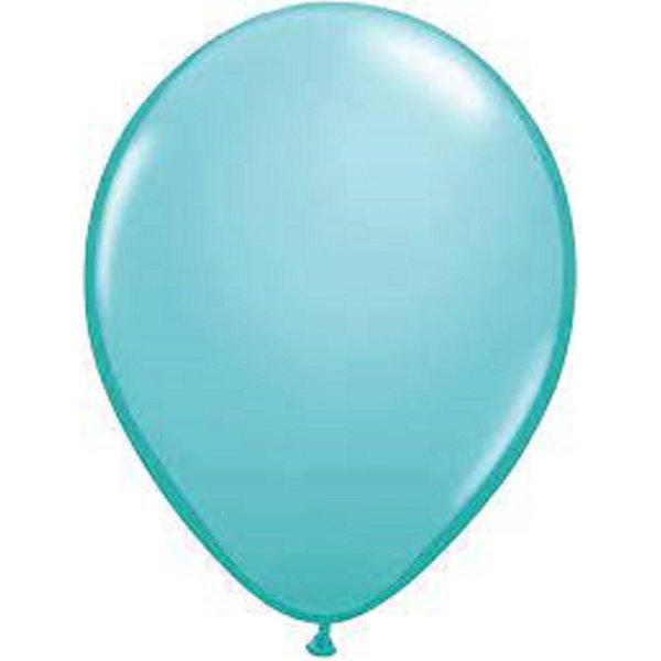 Loonballoon 11 Inch Caribbean Blue Latex Balloons 25x pcs Latex 11221